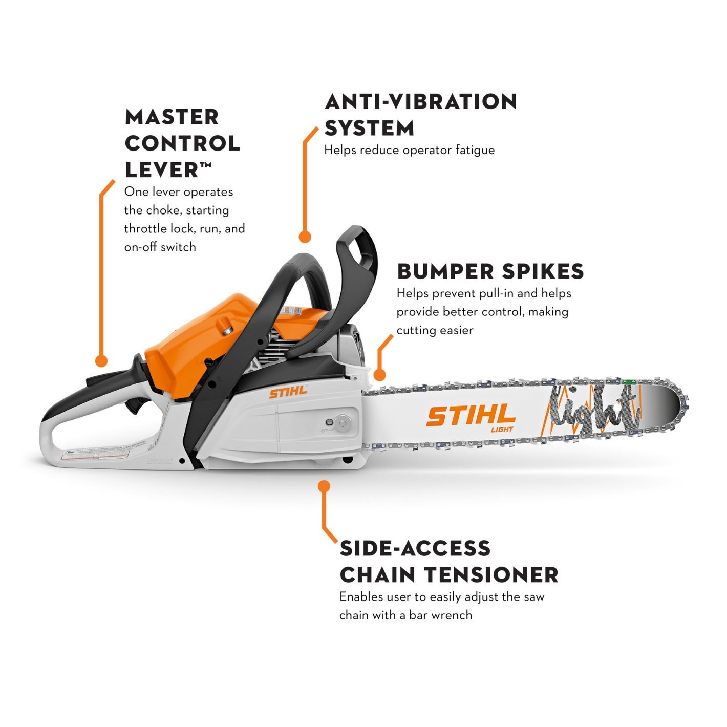 MS 162 Gasoline Chainsaw - Image 2