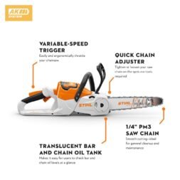 Alternative view of MSA 60 Battery Powered Chainsaw