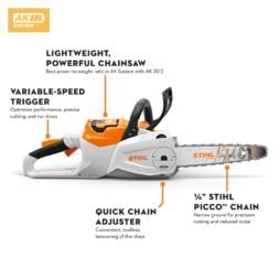Alternative view of MSA 80 Battery Powered Chainsaw