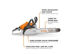 Alternative view of MS 182 Gasoline Chainsaw