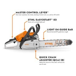 Alternative view of MS 212 Gasoline Chainsaw