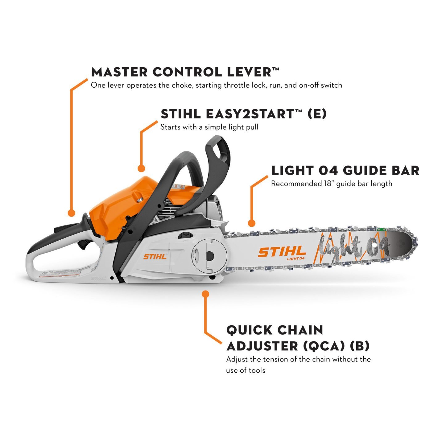 MS 212 Gasoline Chainsaw - Image 2