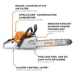 Alternative view of MS 251 Gasoline Chainsaw