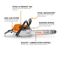 Alternative view of MS 261 Gasoline Chainsaw