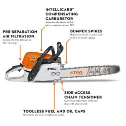Alternative view of MS 391 Gasoline Chainsaw