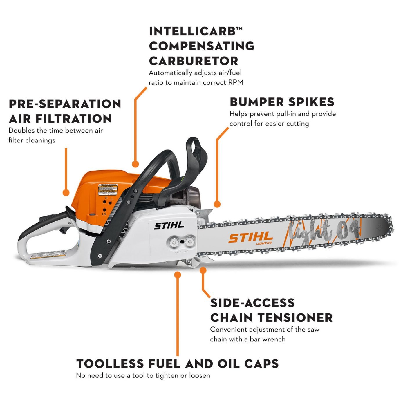 MS 391 Gasoline Chainsaw - Image 2