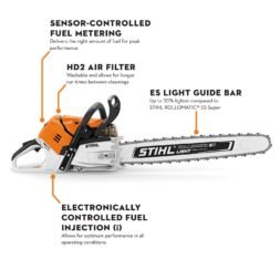 Alternative view of MS 500i Gasoline Chainsaw